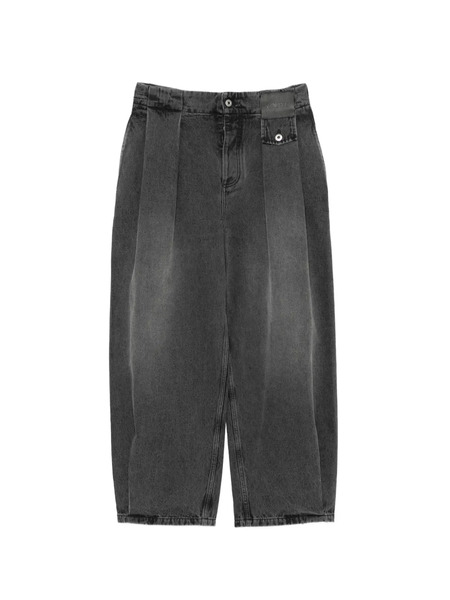  Loewe Embossed Leather-patch Jeans - Black 