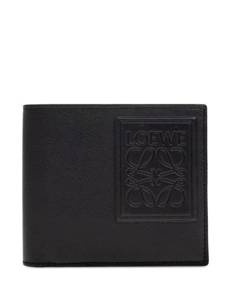  Loewe Embossed Leather Wallet - Black 