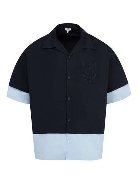  Loewe Embroidered-logo Shirt - Blue 