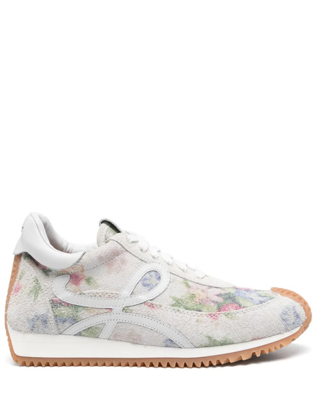  Loewe Floral-print Sneakers - Neutrals 