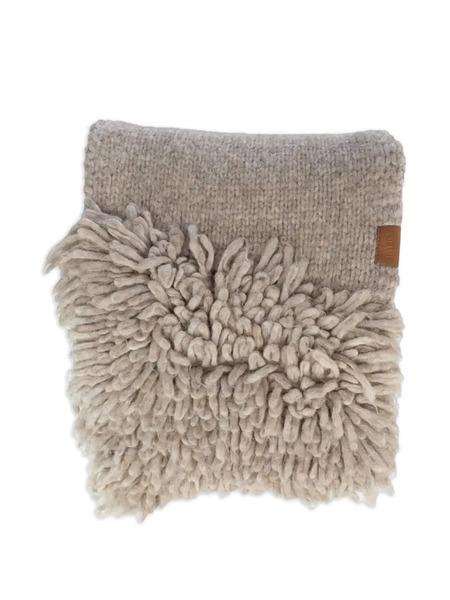  Loewe Fringed Scarf - Neutrals 