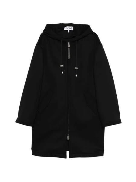  Loewe Hooded Coat - Black 
