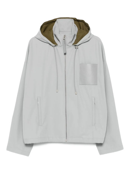  Loewe Hooded Cotton Jacket - Grey 