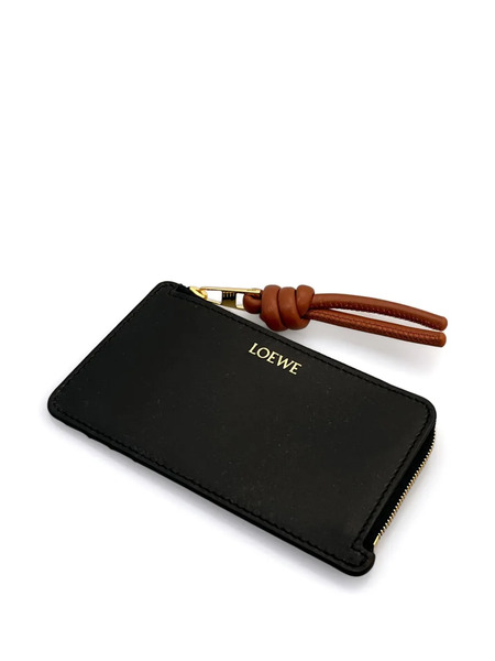  Loewe Knot Coin Cardholder - Black 