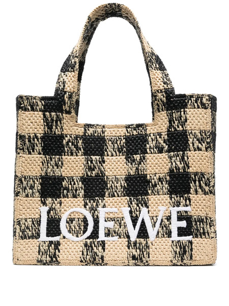  Loewe Large Loewe Font Tote Bag - Neutrals 