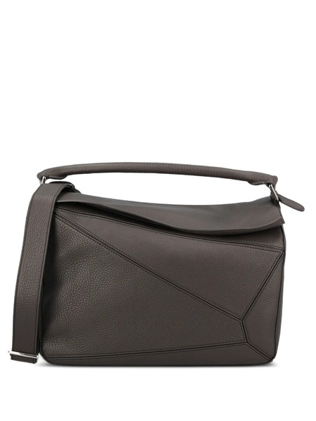  Loewe Large Puzzle Leather Tote Bag - Grey 