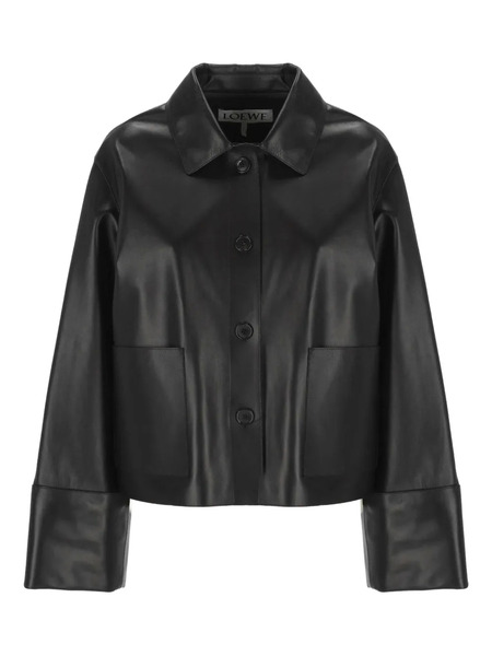  Loewe Leather Jacket - Black 
