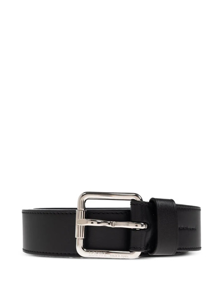  Loewe Leather Square-buckle Belt - Black 