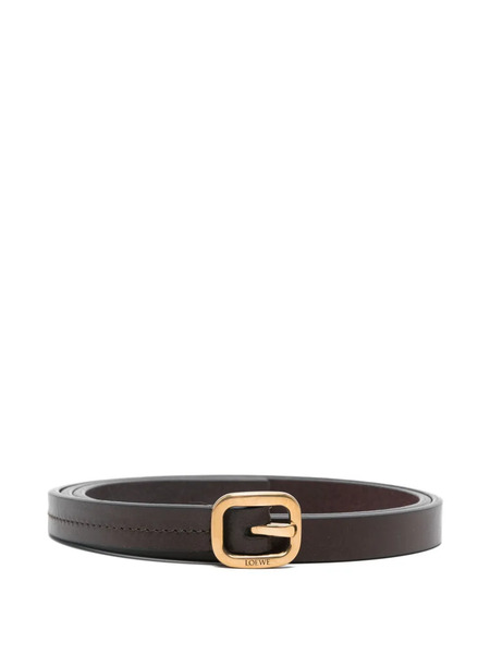  Loewe Leather Square-buckle Belt - Brown 