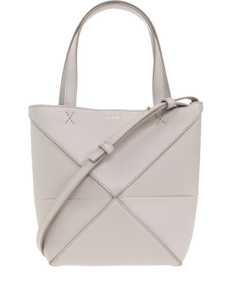  Loewe Leather Tote Bag - Grey 