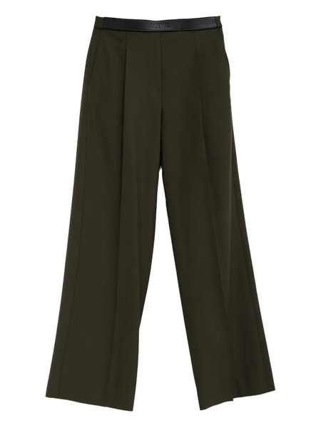  Loewe Leather-trim Trousers - Green 