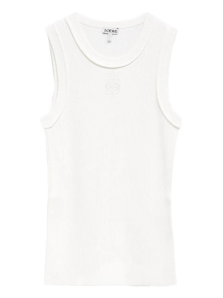  Loewe Lgo-embroidered Top - White 