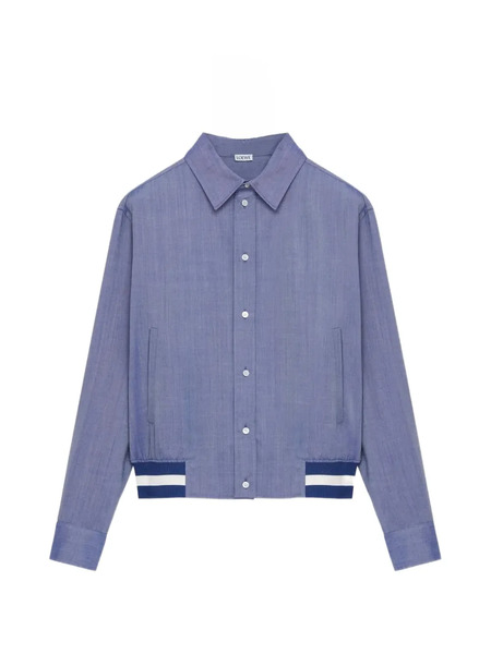  Loewe Logo Bomber Jacket - Blue 