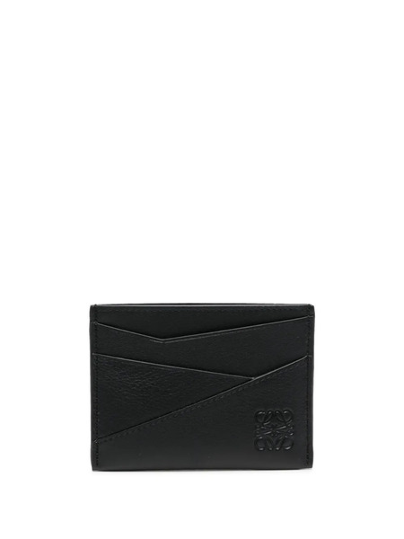 Loewe Logo-embossed Leather Cardholder - Black 