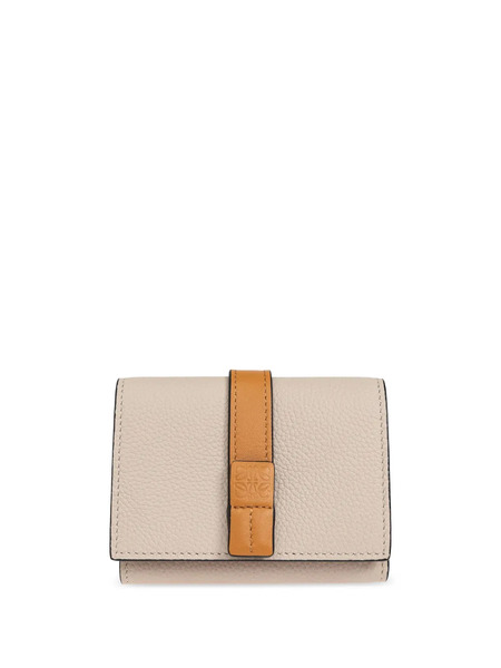  Loewe Logo-embossed Leather Wallet - Neutrals 