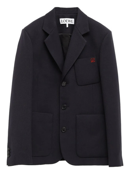  Loewe Logo-embroidered Jacket - Blue 