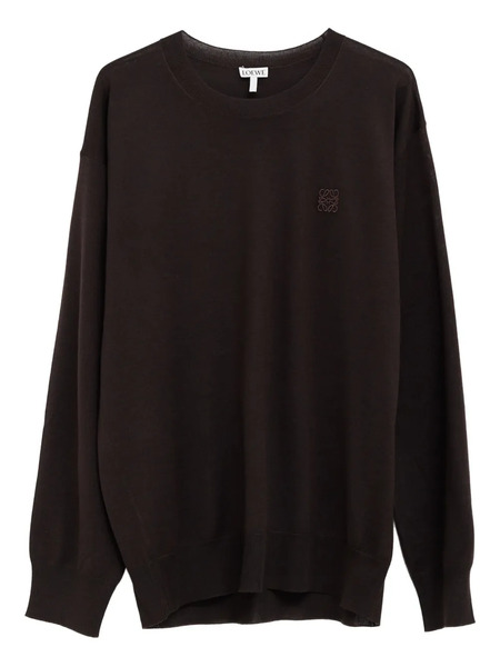 Loewe Logo-embroidered Jumper - Brown 
