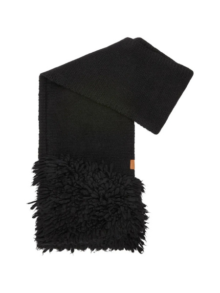  Loewe Logo-patch Scarf - Black 