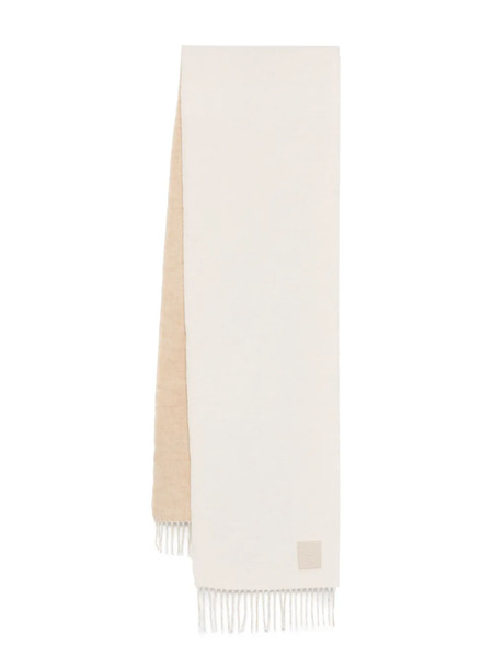  Loewe Logo-patch Scarf - Neutrals 