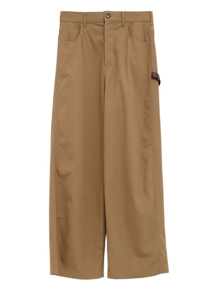  Loewe Logo-patch Trousers - Neutrals 