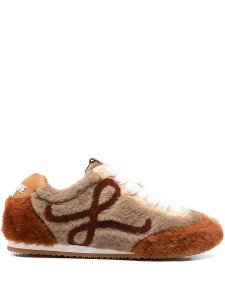 Loewe Logo-plaque Sneakers - Brown 