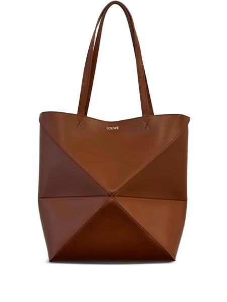  Loewe Medium Puzzle Fold Shoulder Bag - Brown 