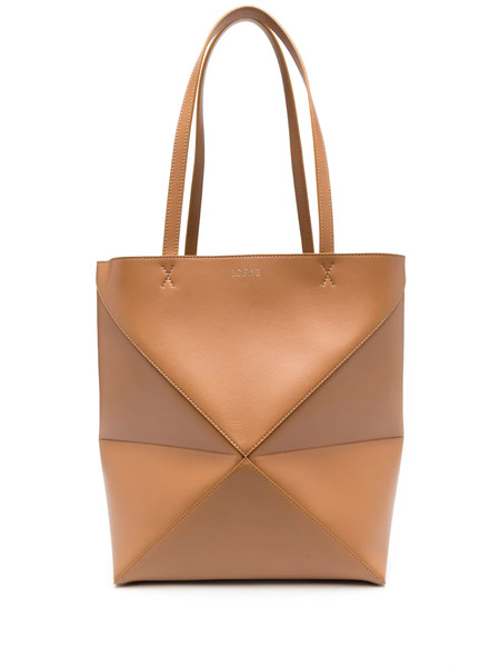  Loewe Medium Puzzle Fold Tote Bag - Brown 