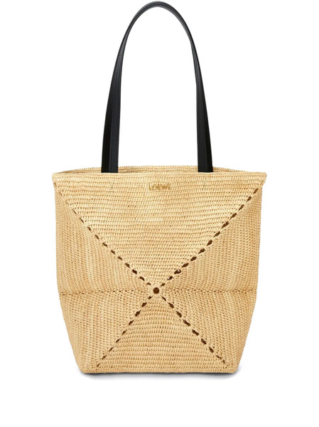  Loewe Medium Puzzle Shoulder Bag - Neutrals 