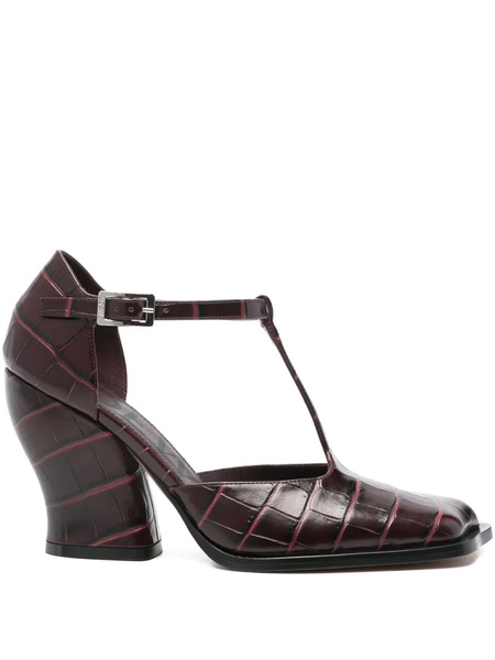  Loewe 90mm T-strap Pumps - Red 