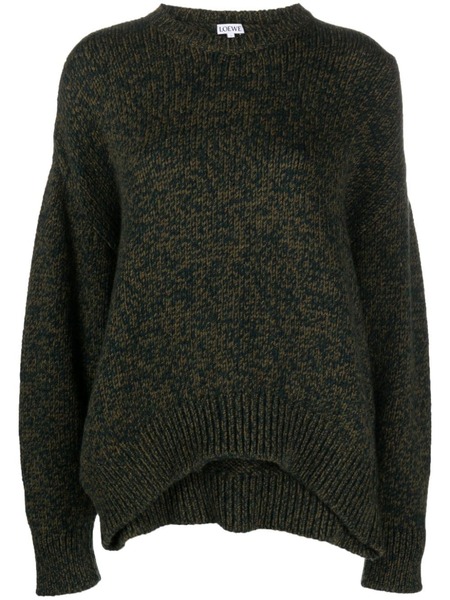  Loewe Multi-panel Design Wool-blend Jumper - Green 