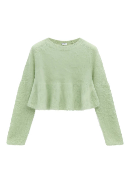  Loewe Peplum-hem Sweater - Green 