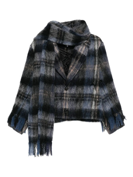  Loewe Plaid Blazer - Blue 