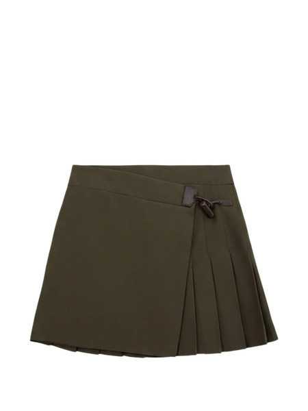  Loewe Pleated Mini Skirt - Green 