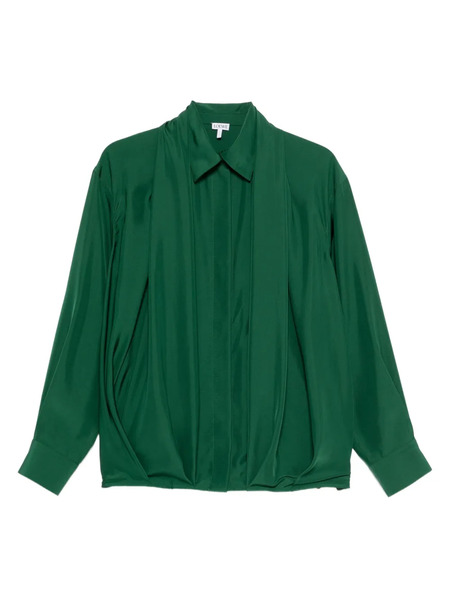  Loewe Pleated Shirt - Green 