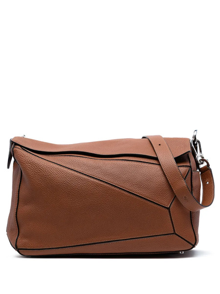  Loewe Pre-owned 2018 Large Calfskin Puzzle Satchel - Brown 