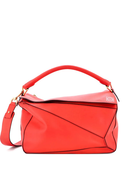  Loewe Pre-owned Puzzle Bag Leather Large Satchel - Red 