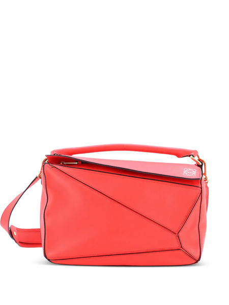  Loewe Pre-owned Puzzle Bag Leather Medium Shoulder Bag - Red 