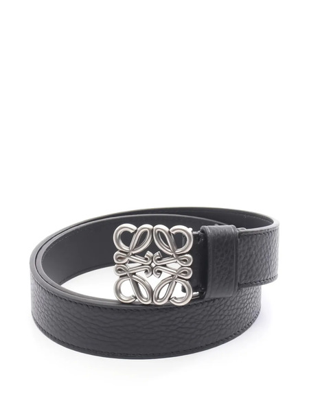  Loewe Pre-owned 2020s Anagram Leather Belt - Black 