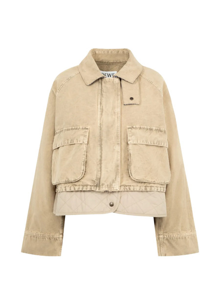 Loewe Quilted Pocket Jacket - Neutrals 