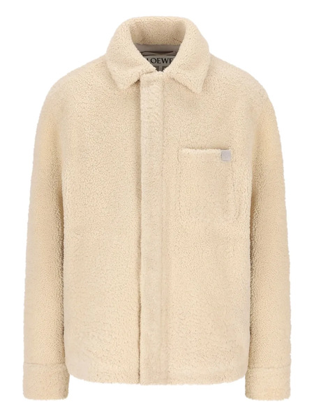  Loewe Shearling Buttoned Jacket - Neutrals 