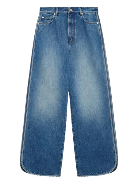  Loewe Side Slit Wide Jeans - Blue 