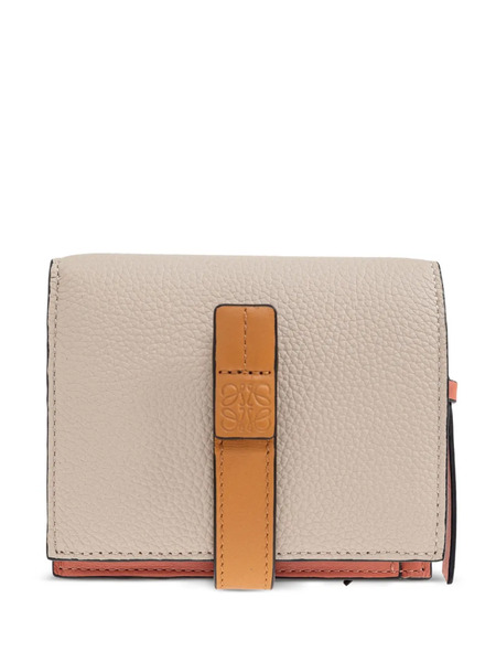  Loewe Strap-detail Leather Wallet - Grey 