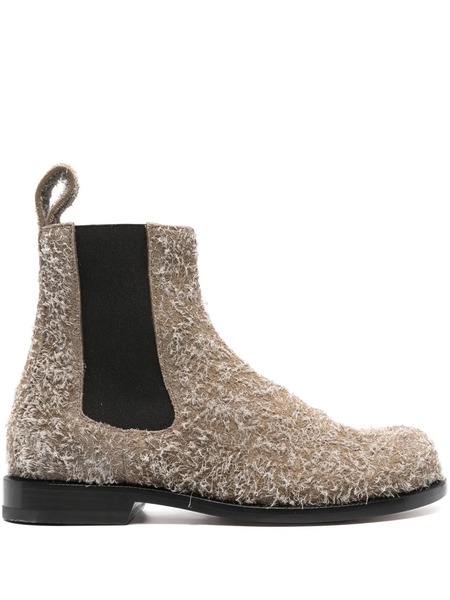  Loewe Textured Round-toe Boots - Green 