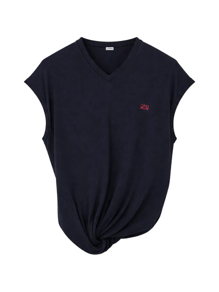  Loewe V-neck Sweater - Blue 