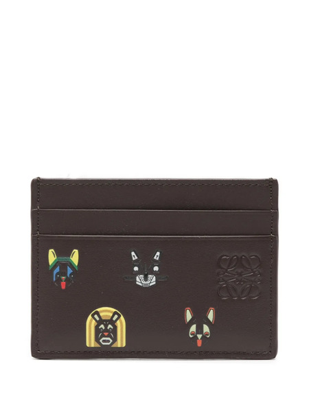  Loewe X Louis Wain Leather Cardholder - Brown 