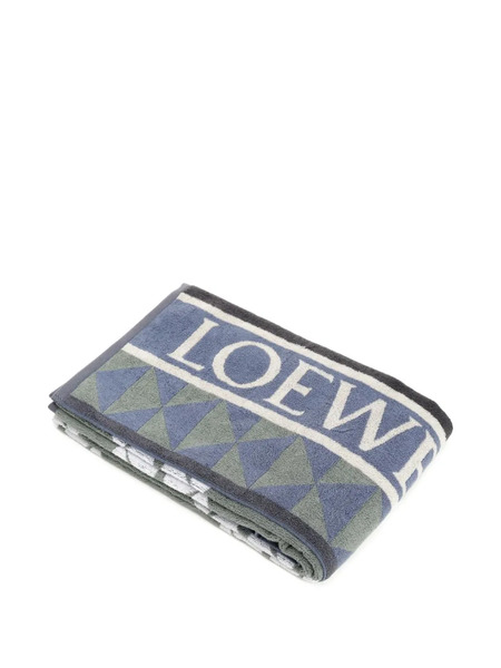  Loewe 90x185 Triangle Graphic Towel - Blue 