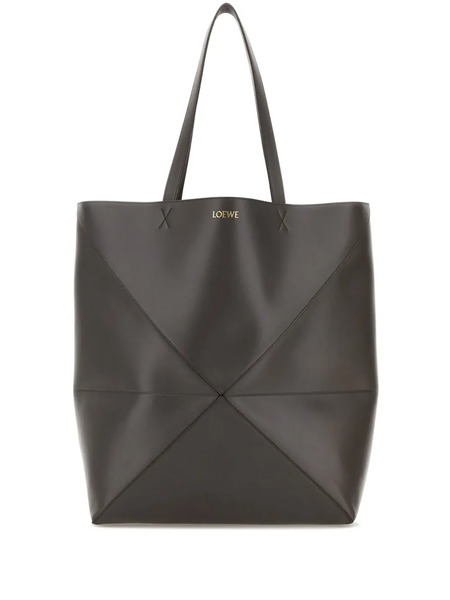  Loewe Xl Puzzle Leather Tote Bag - Grey 