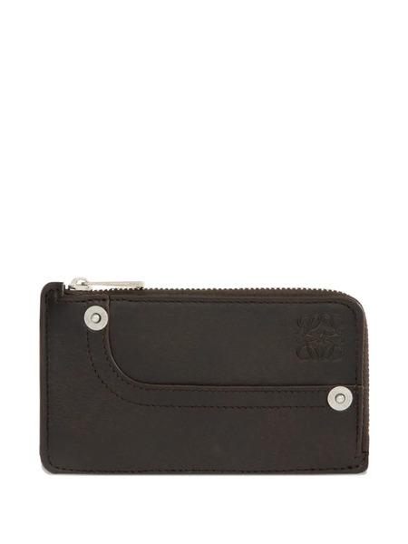  Loewe Zip Coin Cardholder - Brown 