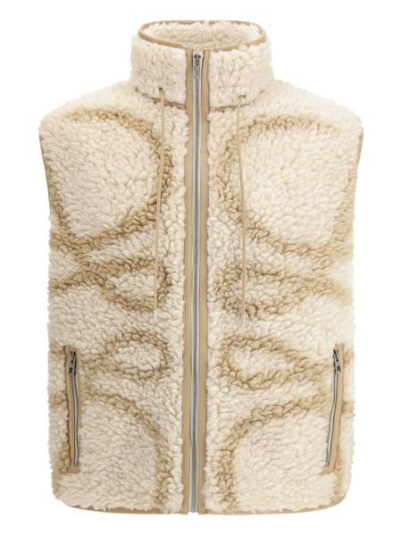  Loewe Zip High-neck Vest - Neutrals 