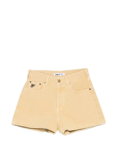  Lois Jeans Embroidered Shorts - Neutrals 